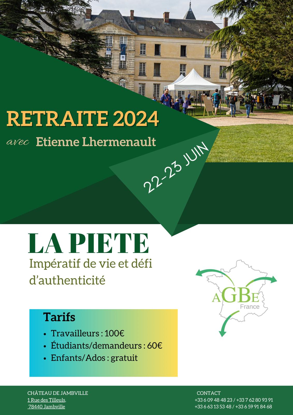 Retraite AGBE 2024 Piété